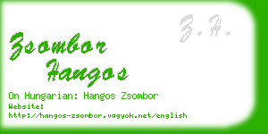 zsombor hangos business card